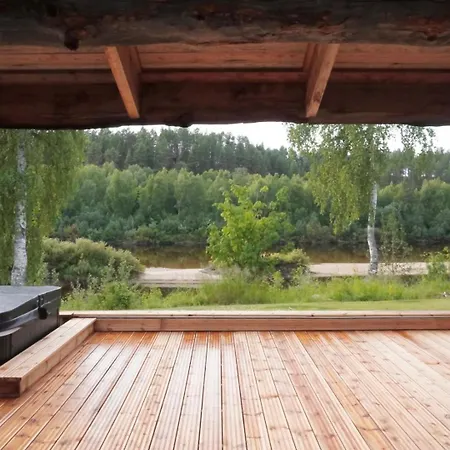 빌라 Tolonen A Beautiful Log By The River *