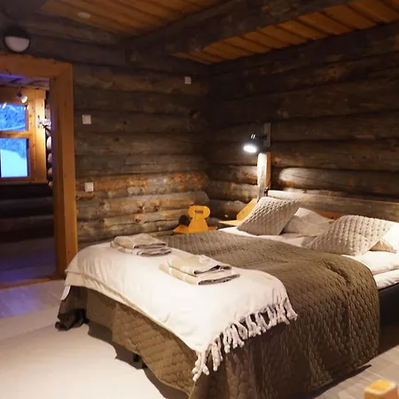 Villa Private Log By The River Ivalo