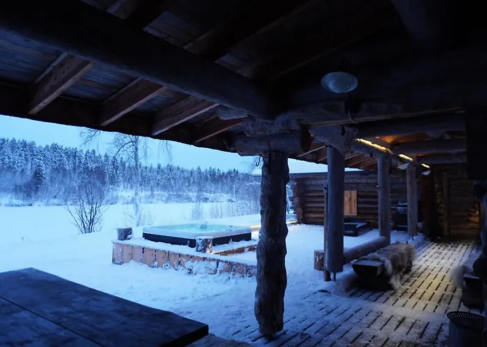 Tolonen A Beautiful Log By The River Вилла